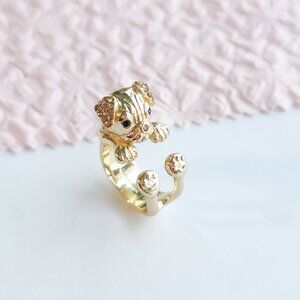 Kate Spade Puppy Wrap Ring Size #7